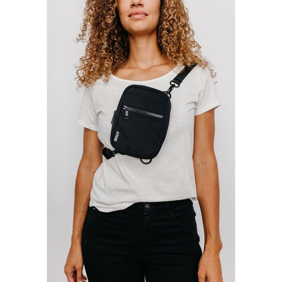 Brixley Handbags - Brixley Jet Crossbody Sling Black